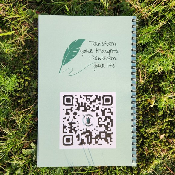 Self-Reflection Journal - 8.5x5.5 Spiral Bound -Calming Colored Guided Workbook - Picture 16 of 17